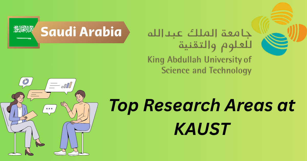 Top Research Areas at KAUST